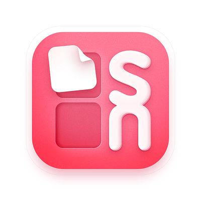 Supernotes app icon 🍬 3d ai app icon branding game design illustration logo note supernotes todo visual design