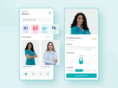 Doctor Appoinment application appoinmentbooking appointment booking booking application bookingapp doctor doctor appinment doctorapplication doctorbooking figma mobile application mobileapp ui uidesign