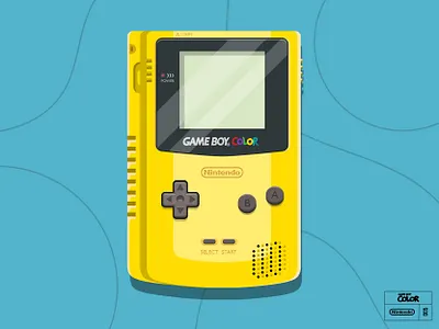 Gameboy Color adobe illustrator design designerachit digital art flat icon flat illustration game gameboy games graphic design icon icon design illustration nintendo vector art vector illustration web