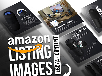 Listing Images & EBC/A+ Content For Solar Speaker a a content a content design a lisitng a listing design amazon amazon a amazon ebc amazon listing amazon product branding ebc ebc content ebc design ebc listing graphic design image listing listing image product listing product video