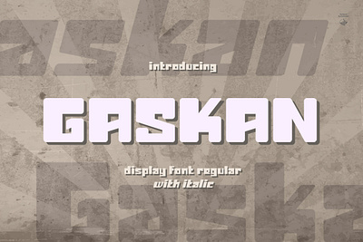 Gaskan Typeface branding calligraphy display font elegant games lettering logo modern typeface typography vintage