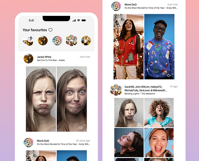Create, Share, Sing! music app product design sharing singing ui ux