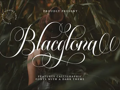 Blacglona 3d banner branding branding fonts calligraphy chocolate fonts design illustration logo ui