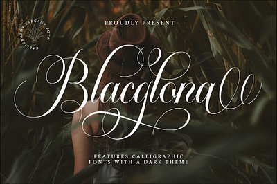 Blacglona 3d banner branding branding fonts calligraphy chocolate fonts design illustration logo ui
