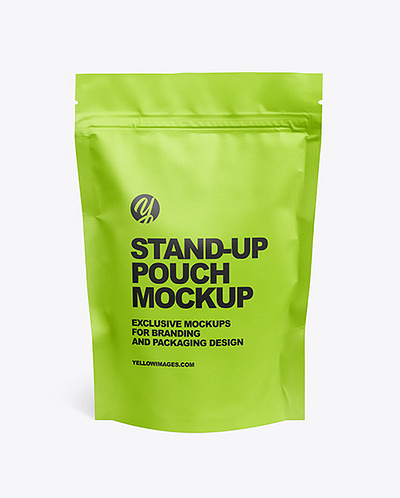 Free Download Matte Pouch Mockup - Front View free mockup psd mockup designs