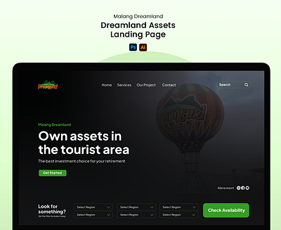 Property Landing Page Design & Management branding design graphic design landing page ui ux website