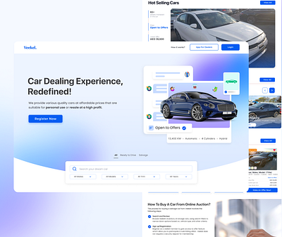 Car Auction Web App Design car auction web design e commerce design saas design web app design