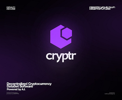 Cryptr™ Branding 2025 3d branding graphic design logo ui