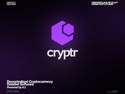 Cryptr™ Branding 2025 3d branding graphic design logo ui