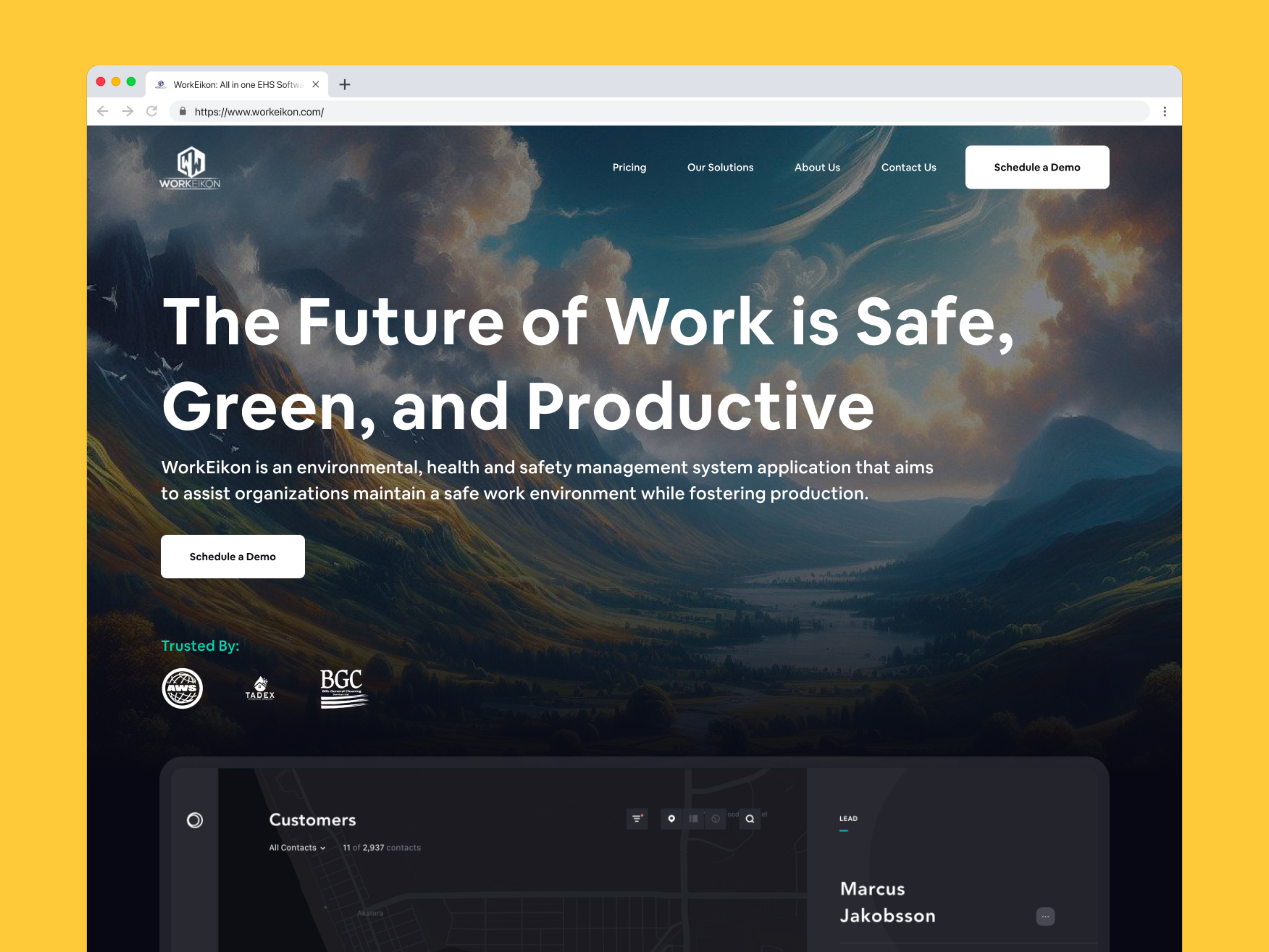 Example of Strategic Landing Page UI/UX Design