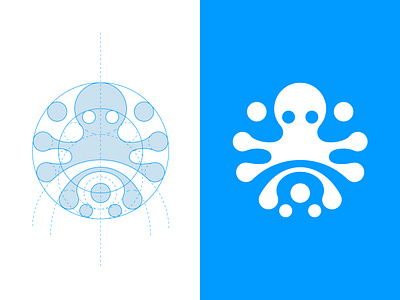 Octopus Logo Design & Grid - Animal Logo animal logo brand branding company logo creative logo dainogo logo logo design logo for sale logo grid logos modern logo octopus logo professional logo