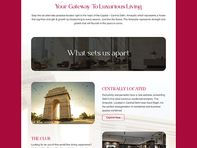 Real Estate Luxury Website UI ui
