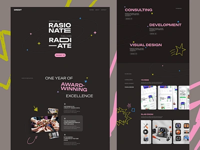 Creative Agency Landing Page agency business company creative creative agency design design studio digital agency digital studio homepage landing page studio ui uiux web design website