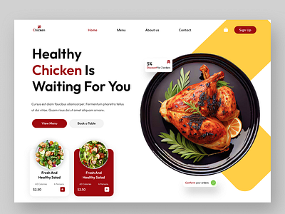 Food Website Design best design delivery service design food delivery food landing page food order food ui food web food website food website landing page home page landing page training ui web design webdesign webpage website website design