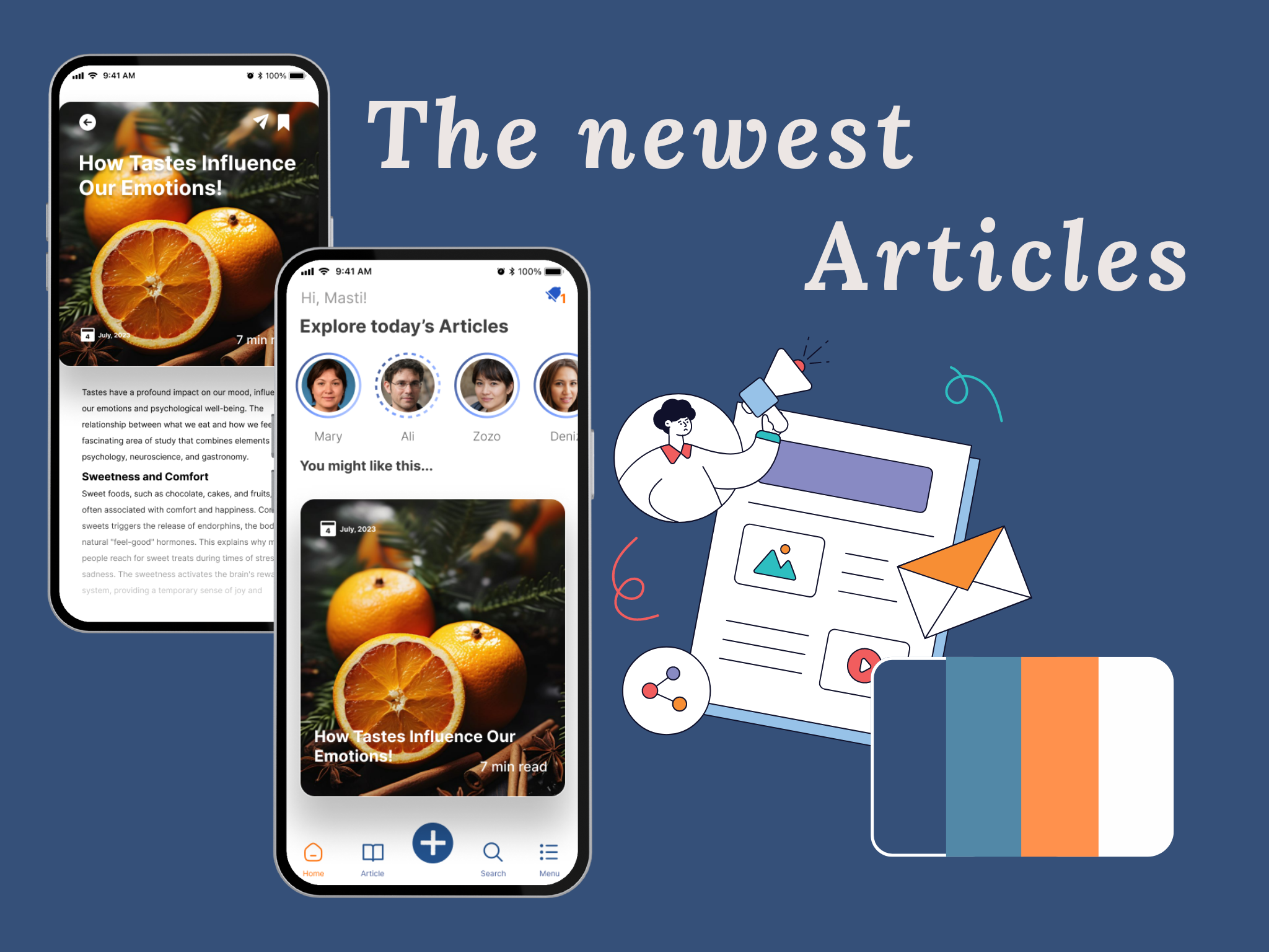 Social Media to read Artick animation app design branding color strategy design challenge figma figma challenge graphic design social media ui ui design ux design