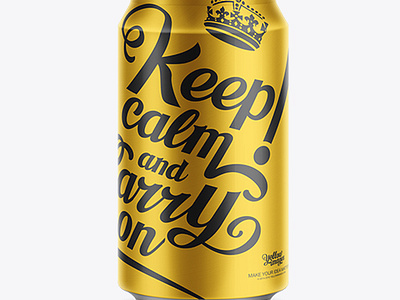 Free Download PSD Aluminum Can 330ml Mock-Up by John william on Dribbble