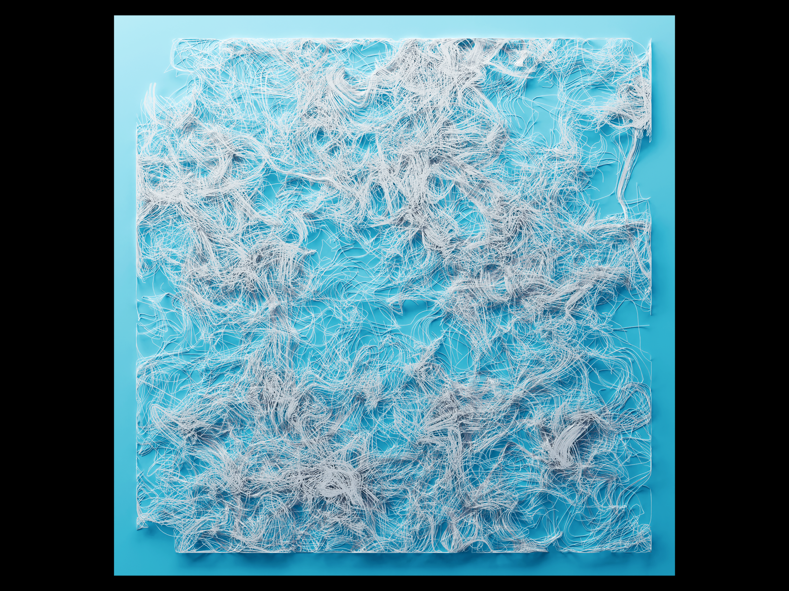 Ex.348 3d album art blue cd cover ep hair music sleeve string vinyl