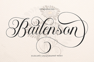 Bailenson 3d banner branding branding fonts calligraphy chocolate fonts design illustration logo ui