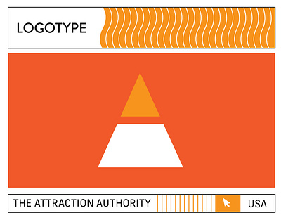 The Attraction Authority Logotype branding design graphic design logo logotype vector visual identity