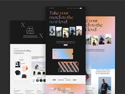 Bonfire X - Fashion brand redesign app design illustration interface redesign ui uidesign uiux web web design website