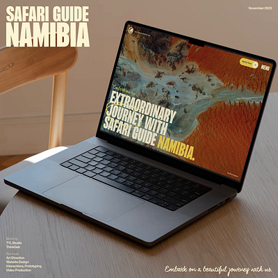 Safari Guide Namibia Website animation branding graphic design logo motion graphics ui