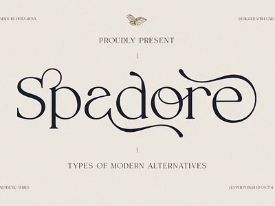 Spadore | Luxury Serif banner branding branding fonts calligraphy design elegance illustration logo serif
