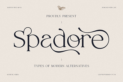 Spadore | Luxury Serif 3d animation banner branding branding fonts calligraphy chocolate fonts design illustration logo motion graphics ui