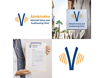 Ääniklinikka Helsinki voice and swallowing clinic brand designer brand guideline brand identity branding clinic graphic design helsinki logo logo design logo designer voice clinic