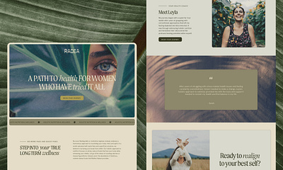 Bohemian Web Design for Nutritionist aesthetic bohemian branding feminine holistic logo nutrition ui