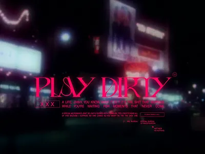 PLAY DIRTY animation branding design graphic design motion design motion graphics motionlover ui