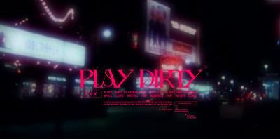 PLAY DIRTY animation branding design graphic design motion design motion graphics motionlover ui