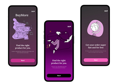 BuyMore: E-commerce App Design e commerce app design mobile app design uiux design