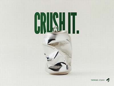 Crush it with Tremendo. branding design graphic design illustration typography
