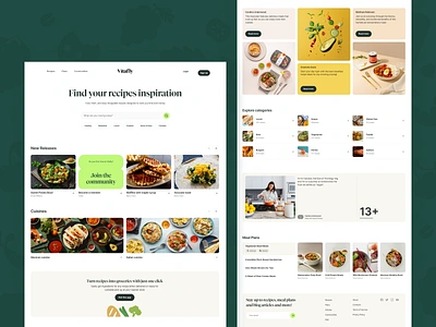 Vitafly - Meal Planning and Healthcare SaaS branding design graphic design illustration landing page logo saas typography ui ux vector