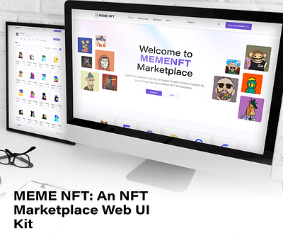 Meme NFT Web Template for NFT Marketplace bootstrap website digital asserts memenft nft nft creator nft investor nft marketplace nfttoken tailwindcss web template website template