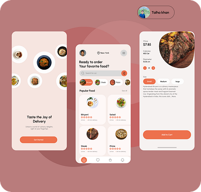 Restaurant mobile UI design figma graphic design mobile ui design restaurants