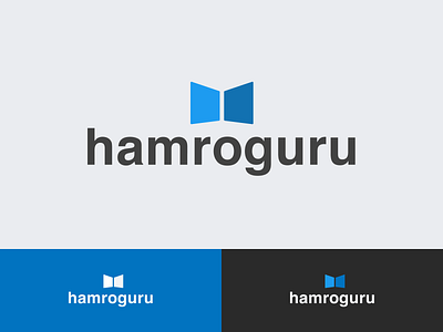 hamroguru logo design book logo branding education logo flat logo design kishor kumar khadka logo designer minimal nepal nepali designer simple logo