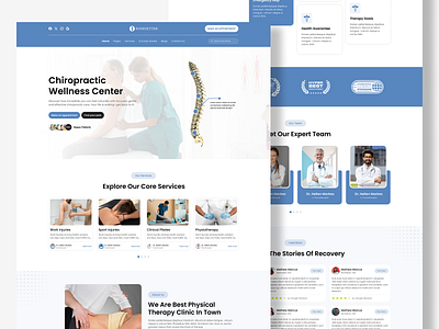 Physiotherapy and Chiropractic Website Template appointments chiropractic clinics doctor healthcare healthcare website medicare website online booking website physiotherapy service online website template