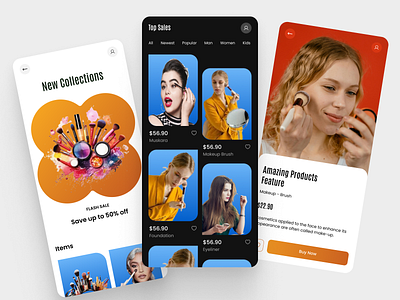 Makeup Product UI Design - App digitalbeauty ui