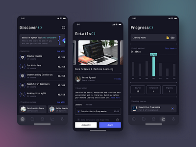 Coding App UI ui