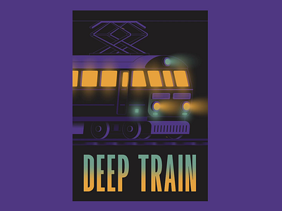 Deep train animation graphic design motion graphics speed train