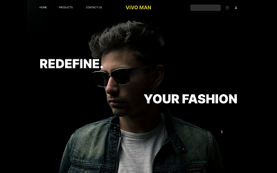 Bold E-Commerce for Man's Fashion animated web bold buttons bold typography dark mode web e commerce design fashion responsive web ui ui ux design web design