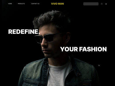 Bold E-Commerce for Man's Fashion animated web bold buttons bold typography dark mode web e commerce design fashion responsive web ui ui ux design web design