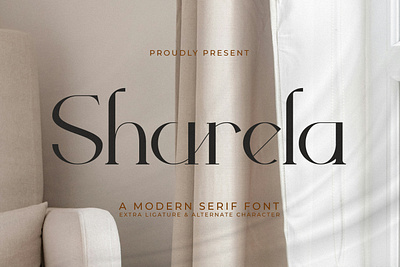 Sharela - A Modern Serif Font background