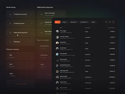 Payoneer concept details banking fintech interface design payoneer product design ui design ux design web