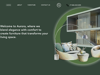 Complete site for furniture store design ui