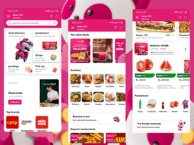Foodpanda App Redesign app designing designing figma foodpanda foodpanda app graphic design redesigning uiuxdesign user experience userinterface