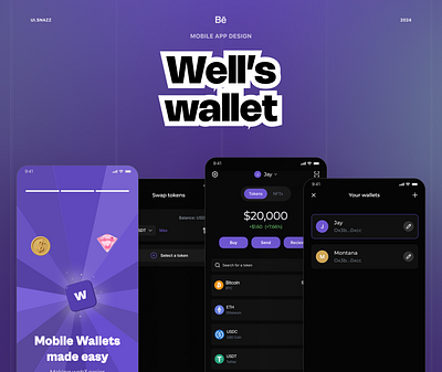 Mobile wallet branding design graphic design illustration logo minimal typography ui ux vector