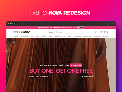 FashionNova Redesign branding figma ui web design website