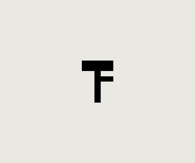 "T F" lettermark logo branding design graphic design icon logo logo design typography